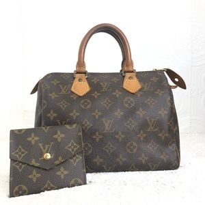 🌸OFFERS?🌸💯%Authentic Speedy 25 +Wallet Monogram